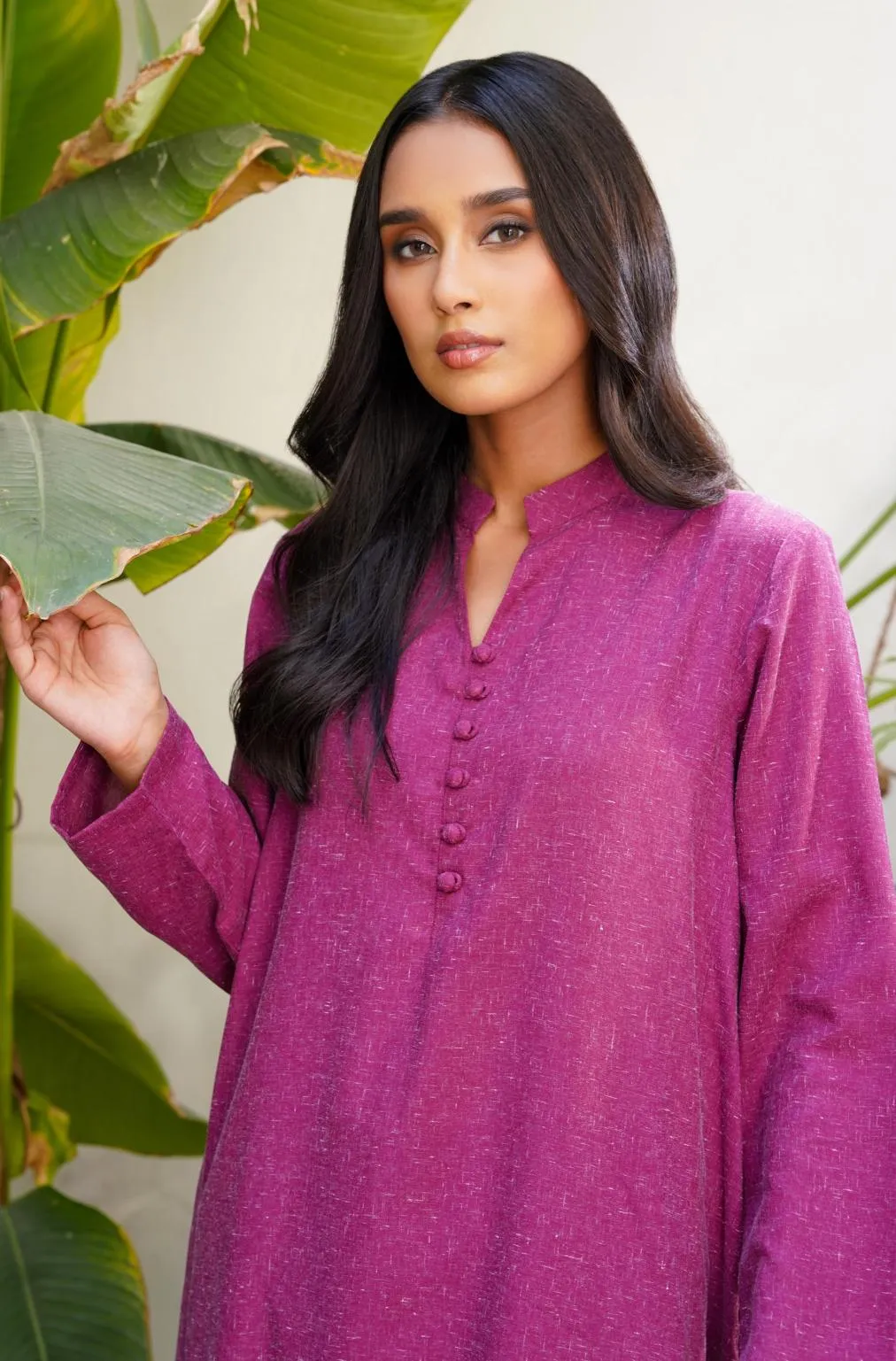 Kalidaar Co-Ord - Berry Plum