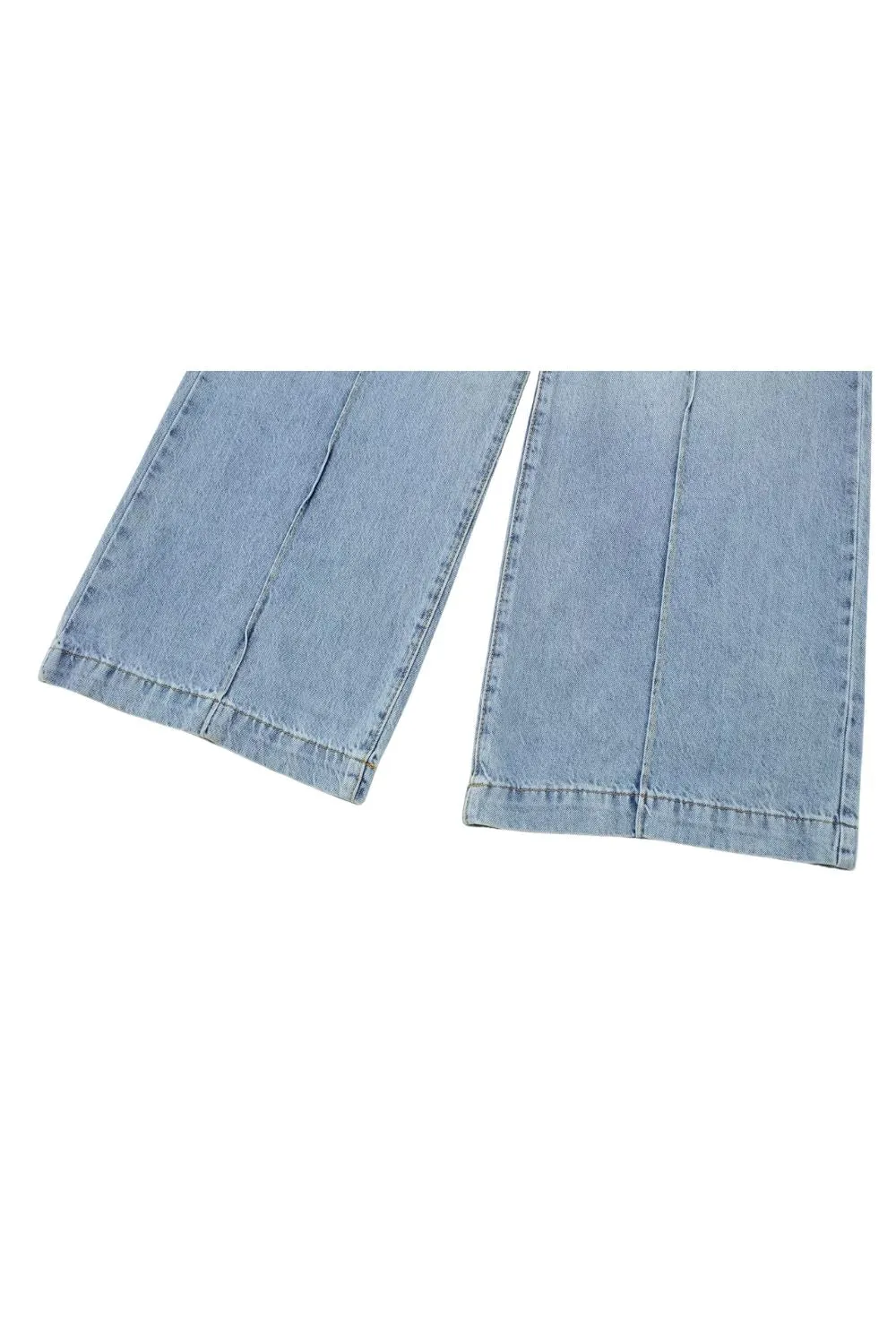 'Khanna' Chic Long Denim Jumpsuit