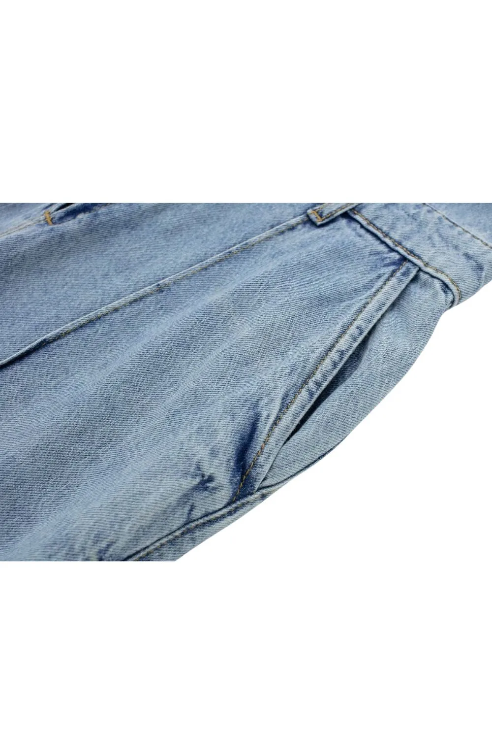 'Khanna' Chic Long Denim Jumpsuit