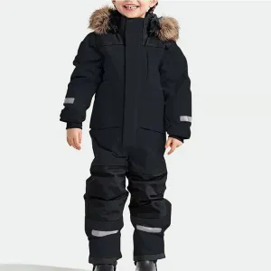 Kids One Piece Snowsuit Girl Boy Ski Snowboard Jumpsuits