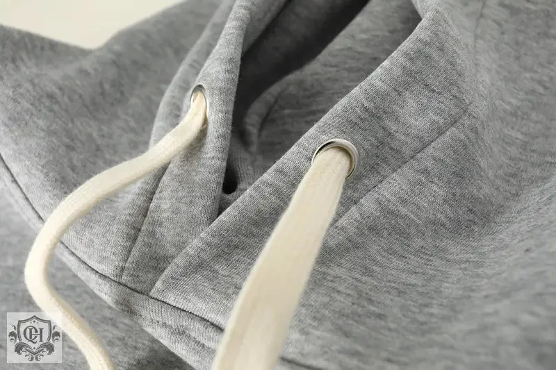 Letter Graphic Solid Hoodie