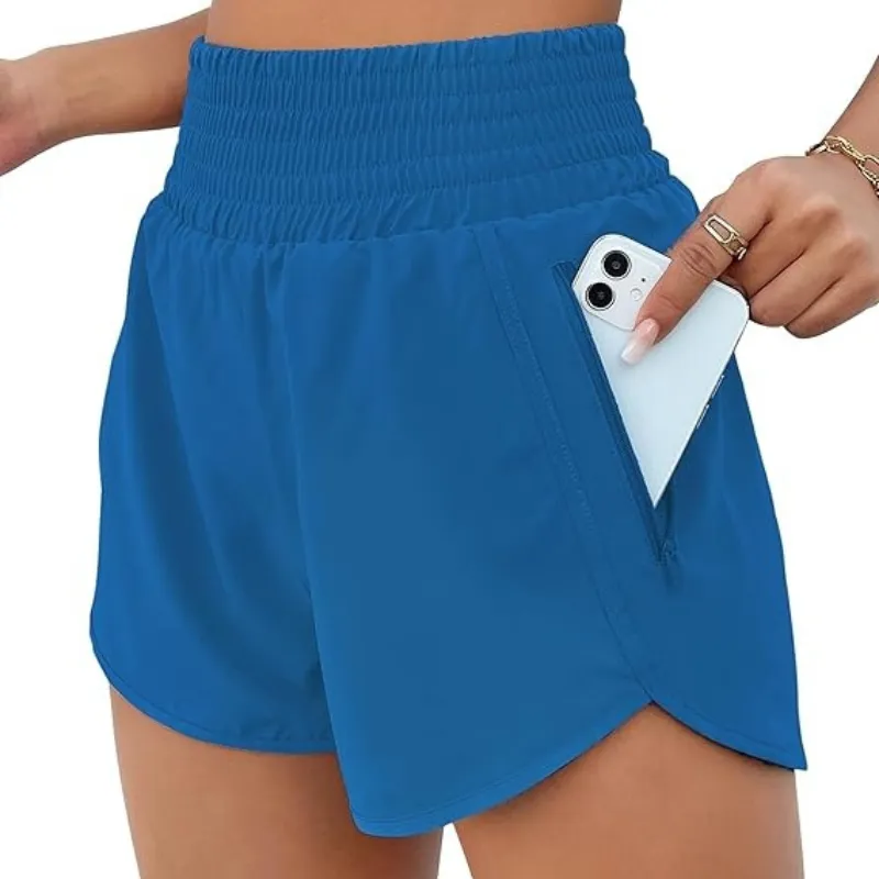 Lightweight Athletic Shorts With Secure Pocket
