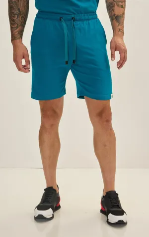 Lightweight Cotton Shorts - Enamel Blue