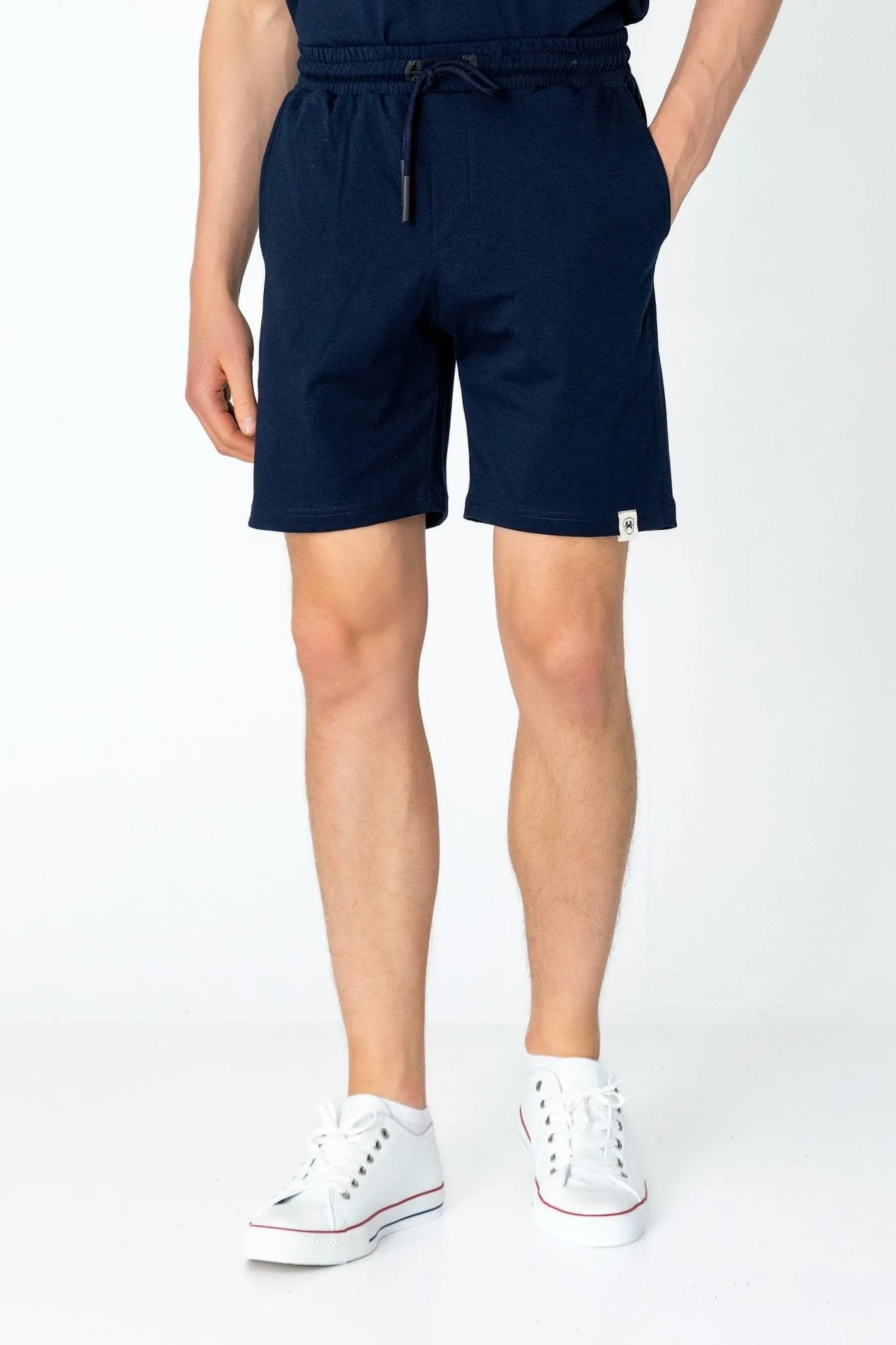 Lightweight Cotton Shorts - Navy