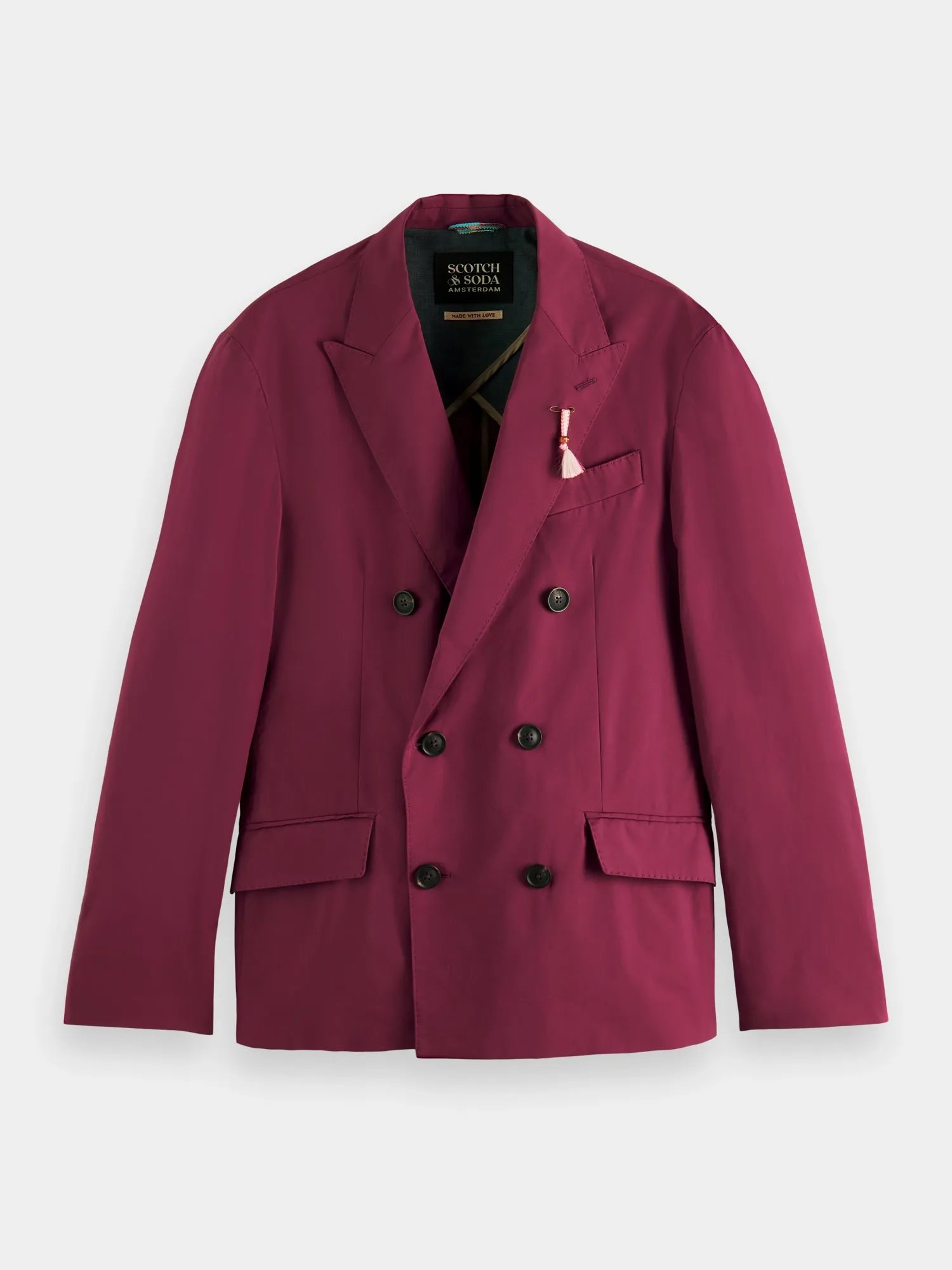 Lightweight double-breasted blazer