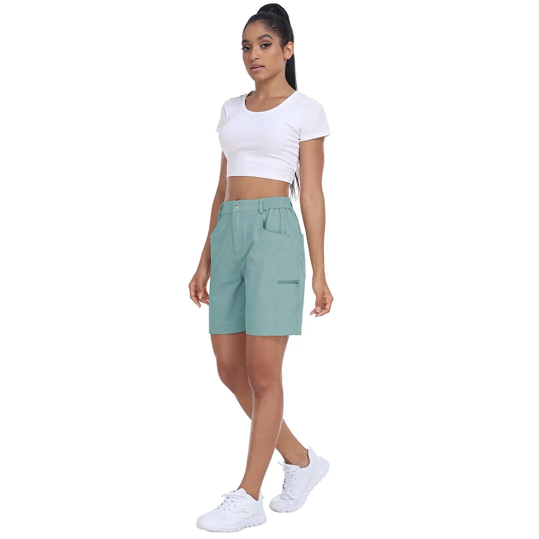 Lightweight waterproof pocket shorts for women