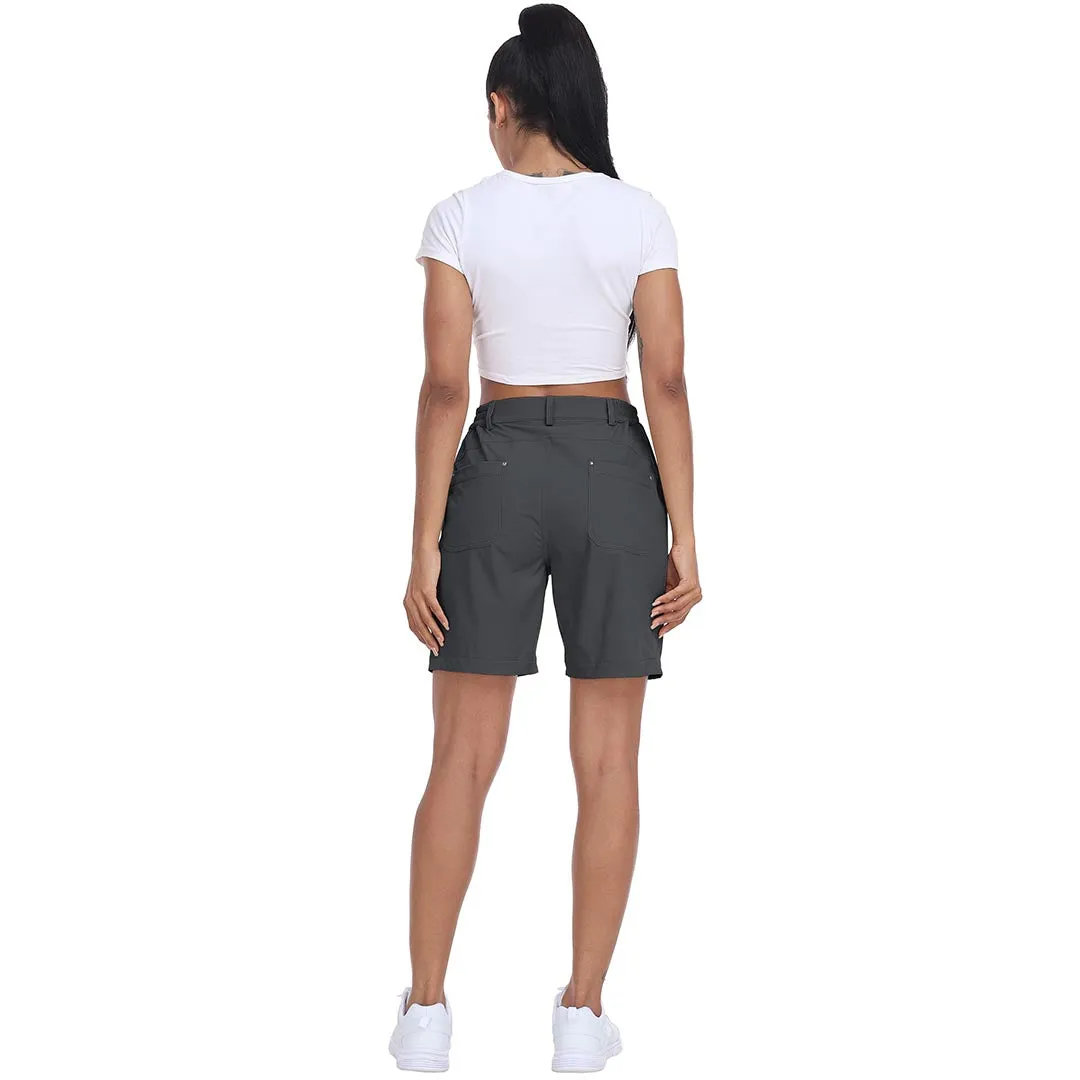 Lightweight waterproof pocket shorts for women