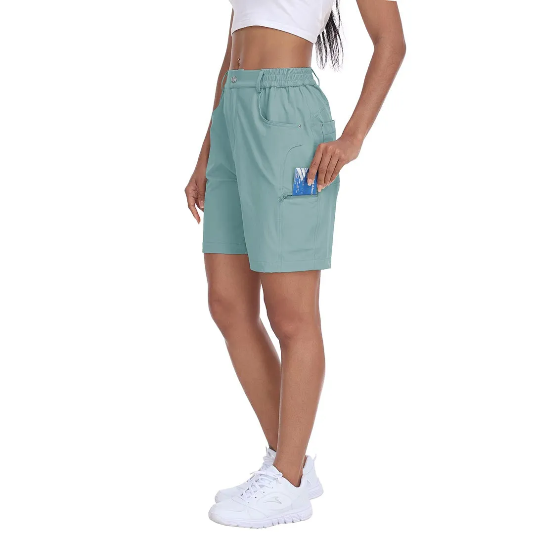 Lightweight waterproof pocket shorts for women