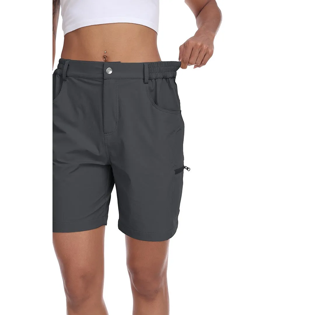 Lightweight waterproof pocket shorts for women