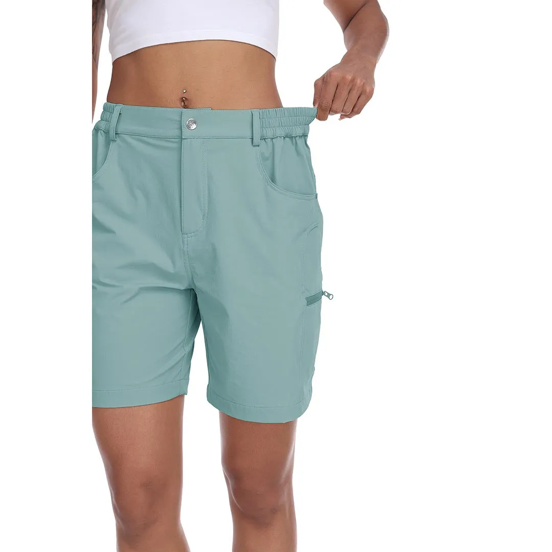 Lightweight waterproof pocket shorts for women