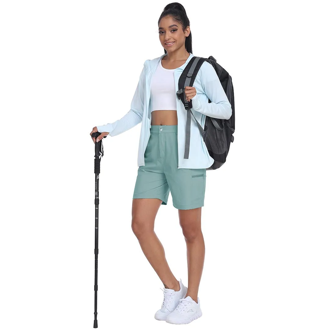 Lightweight waterproof pocket shorts for women