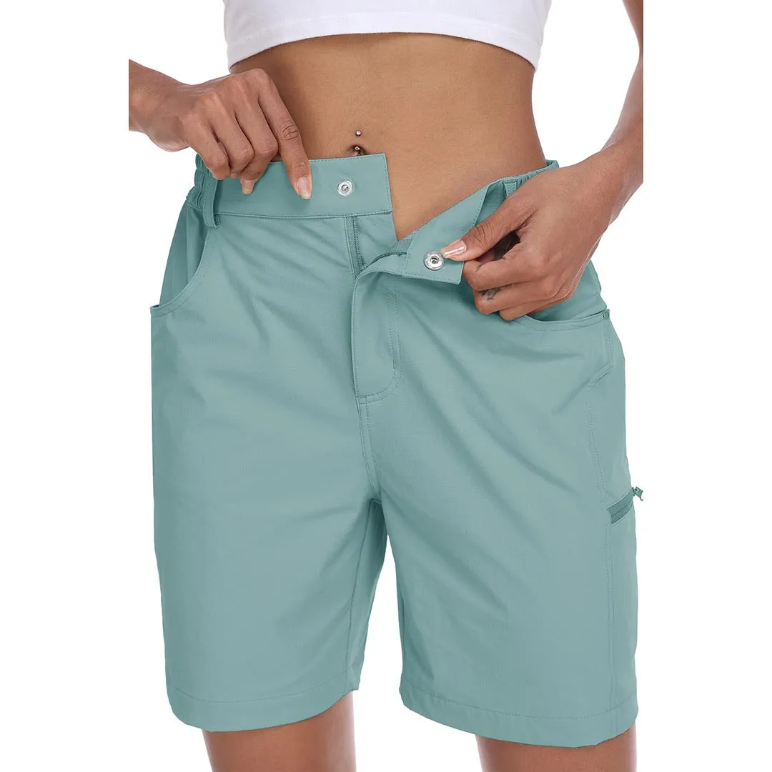 Lightweight waterproof pocket shorts for women