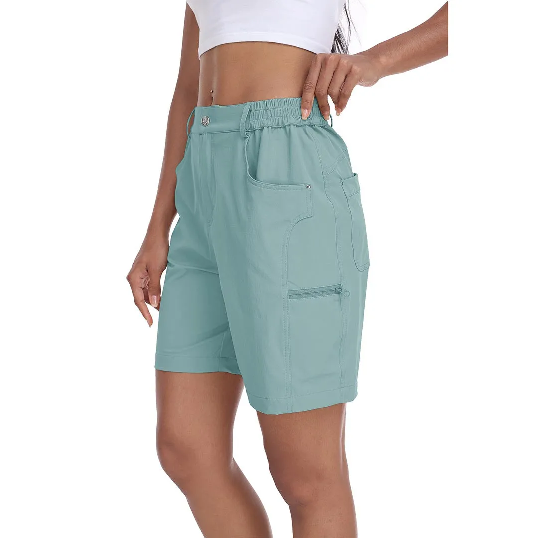 Lightweight waterproof pocket shorts for women
