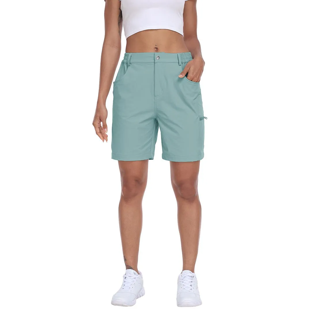 Lightweight waterproof pocket shorts for women