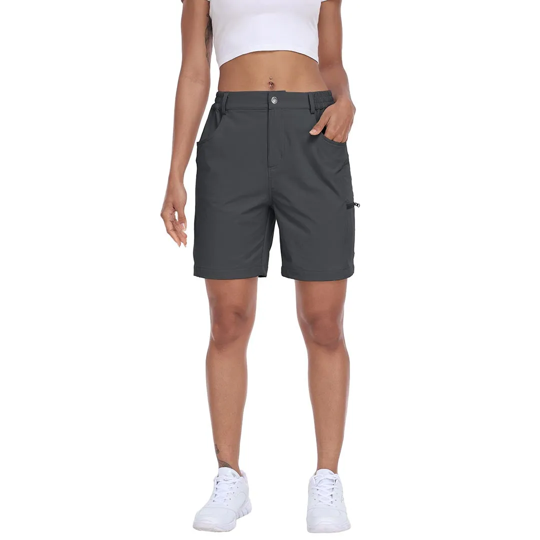 Lightweight waterproof pocket shorts for women
