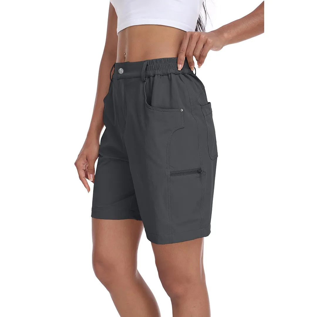 Lightweight waterproof pocket shorts for women