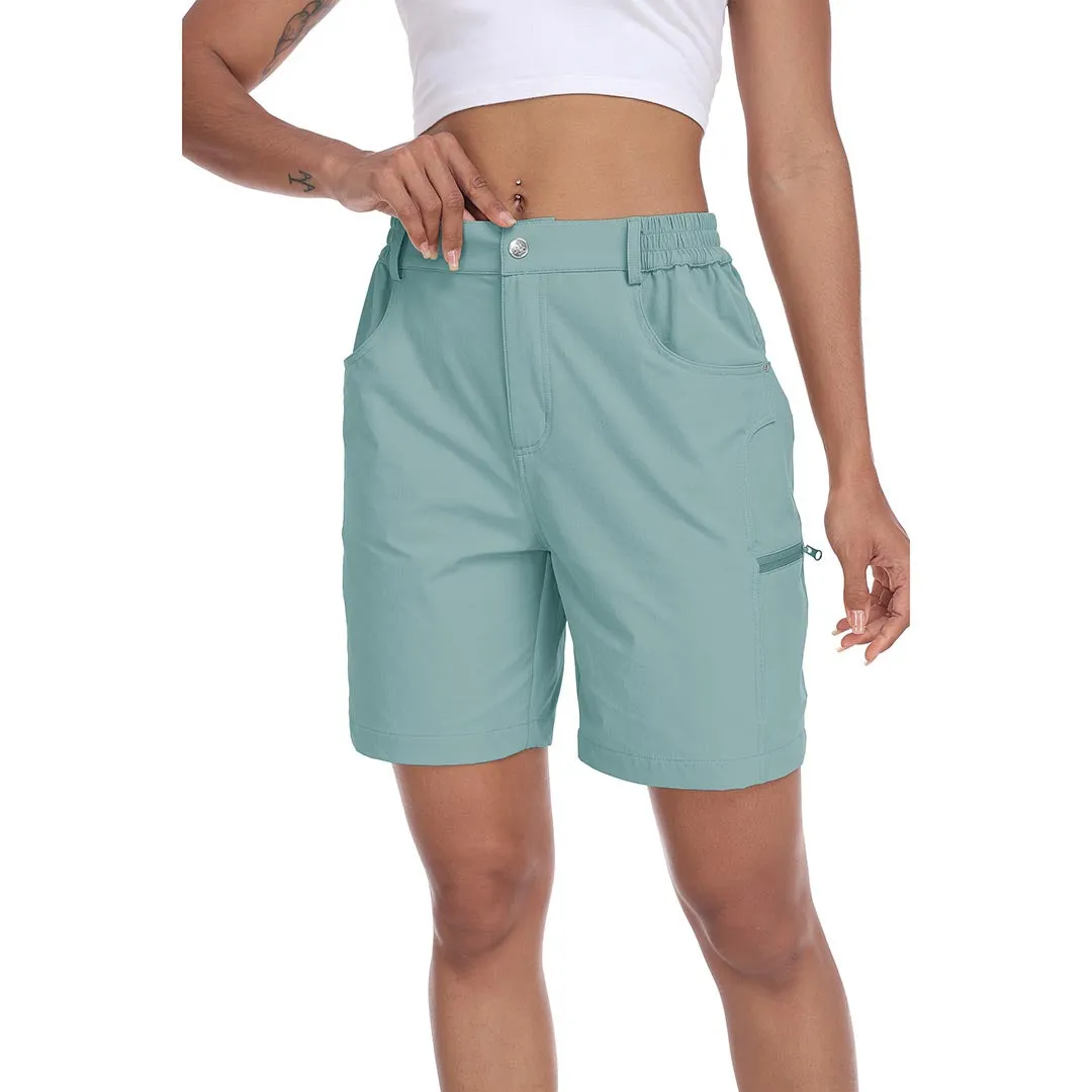 Lightweight waterproof pocket shorts for women