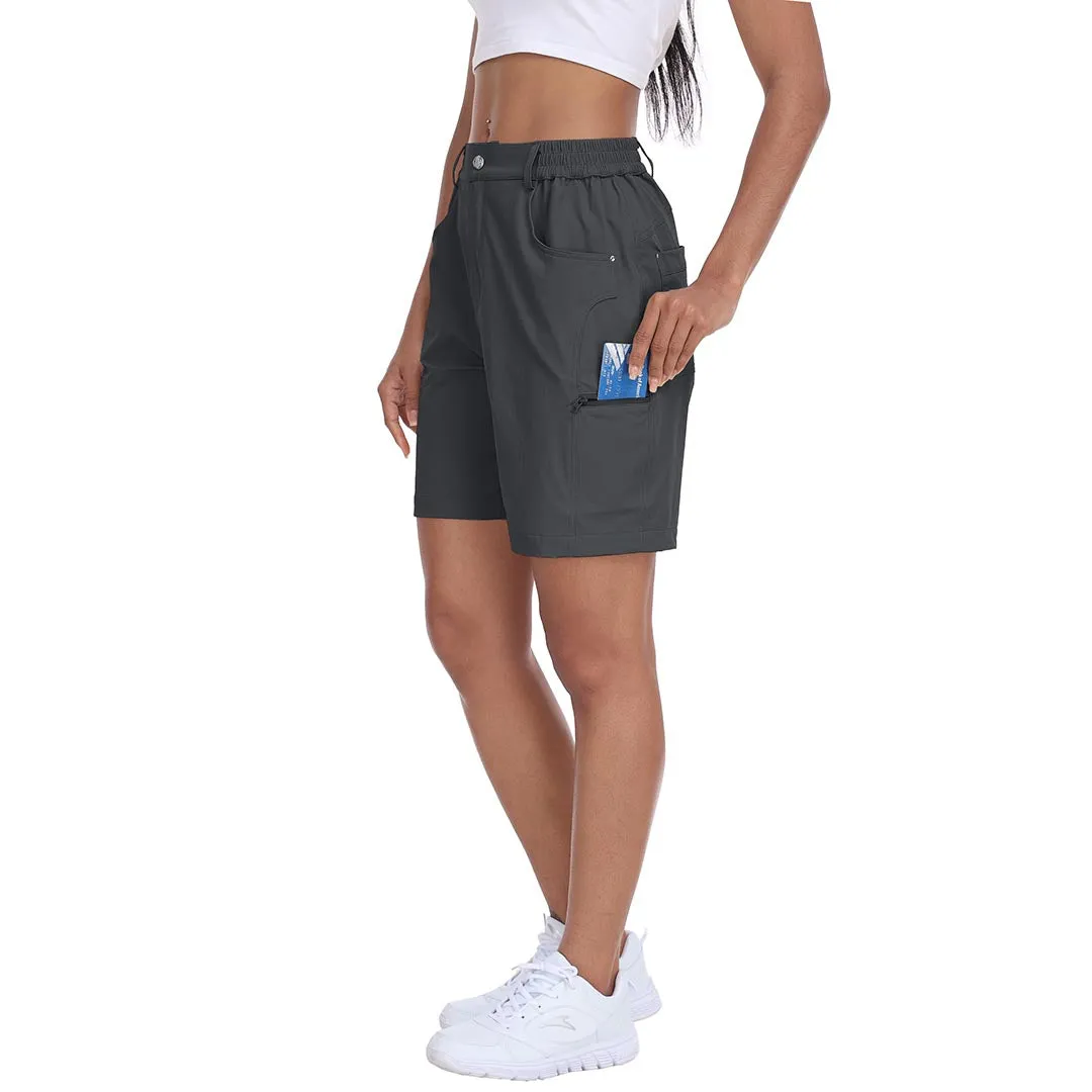 Lightweight waterproof pocket shorts for women