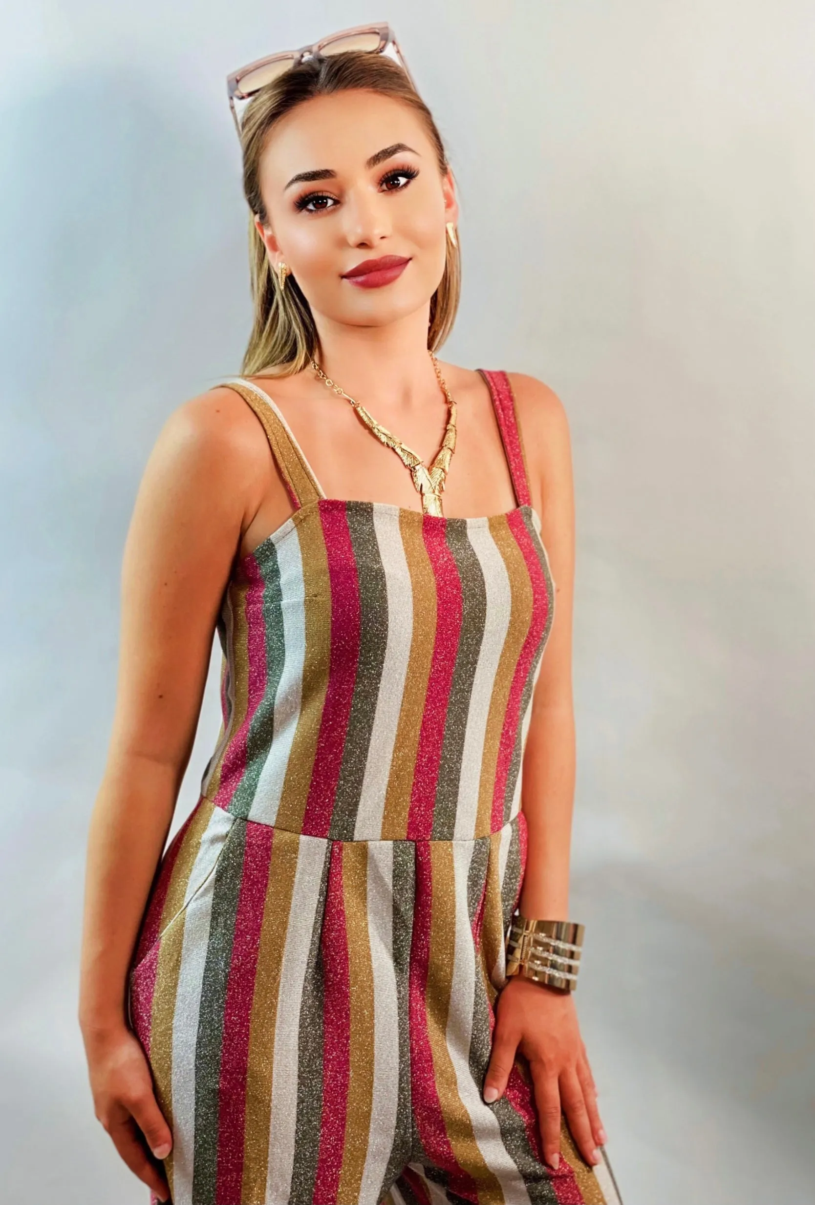 Lora Women’s Strappy Jumpsuit Wide Leg