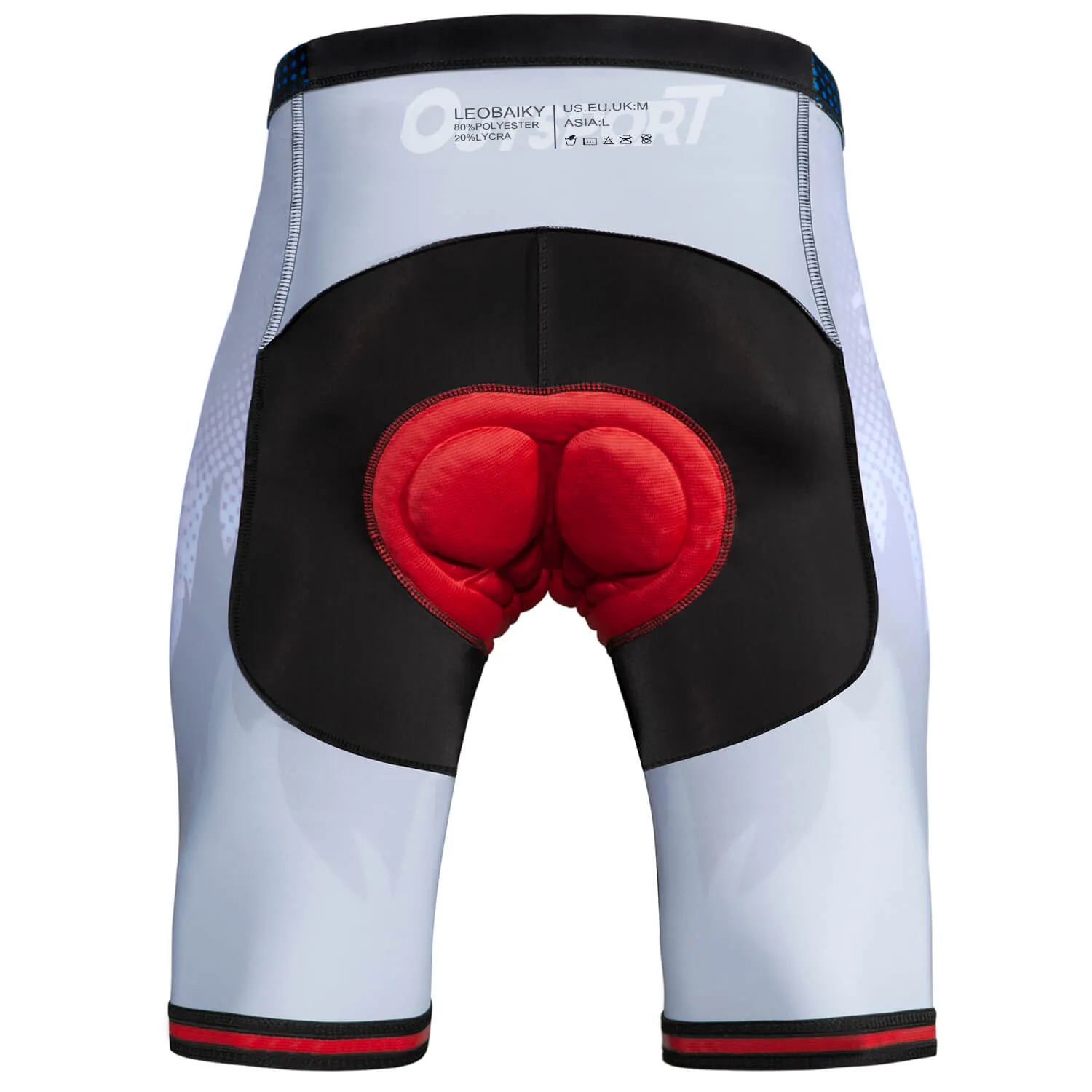 Men's 4D Coolmax Pad Anti-Slip Cycling Tights Shorts 04