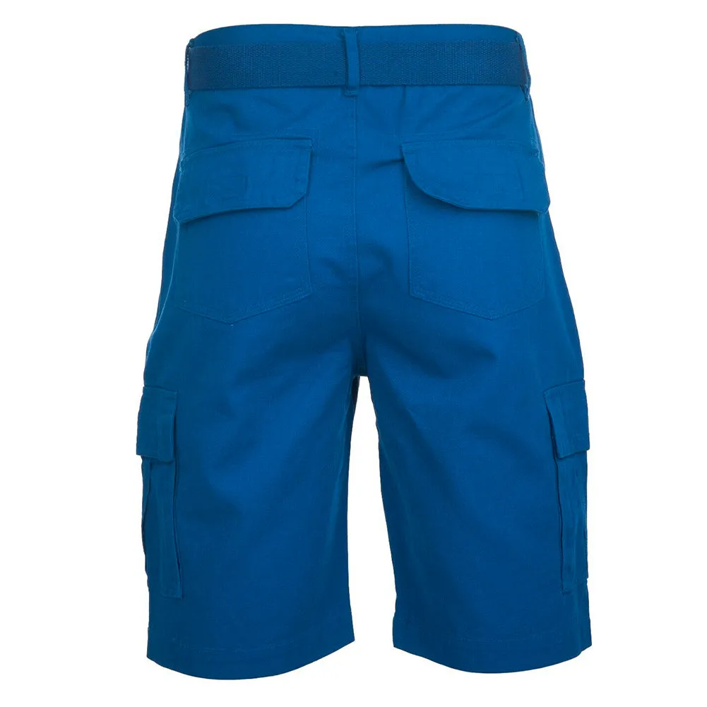 Men's Cargo Shorts Casual Utility Cargo Pocket Lightweight Belted Stretch Shorts