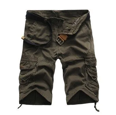 Men's Cargo Shorts Lightweight Cotton Summer Multi Pocket Shorts