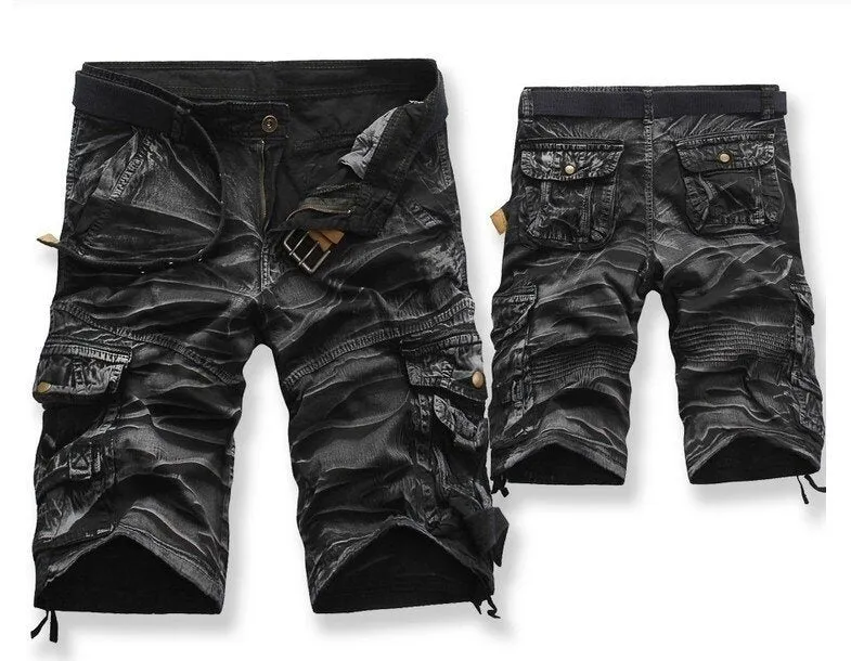 Men's Cargo Shorts Lightweight Cotton Summer Multi Pocket Shorts