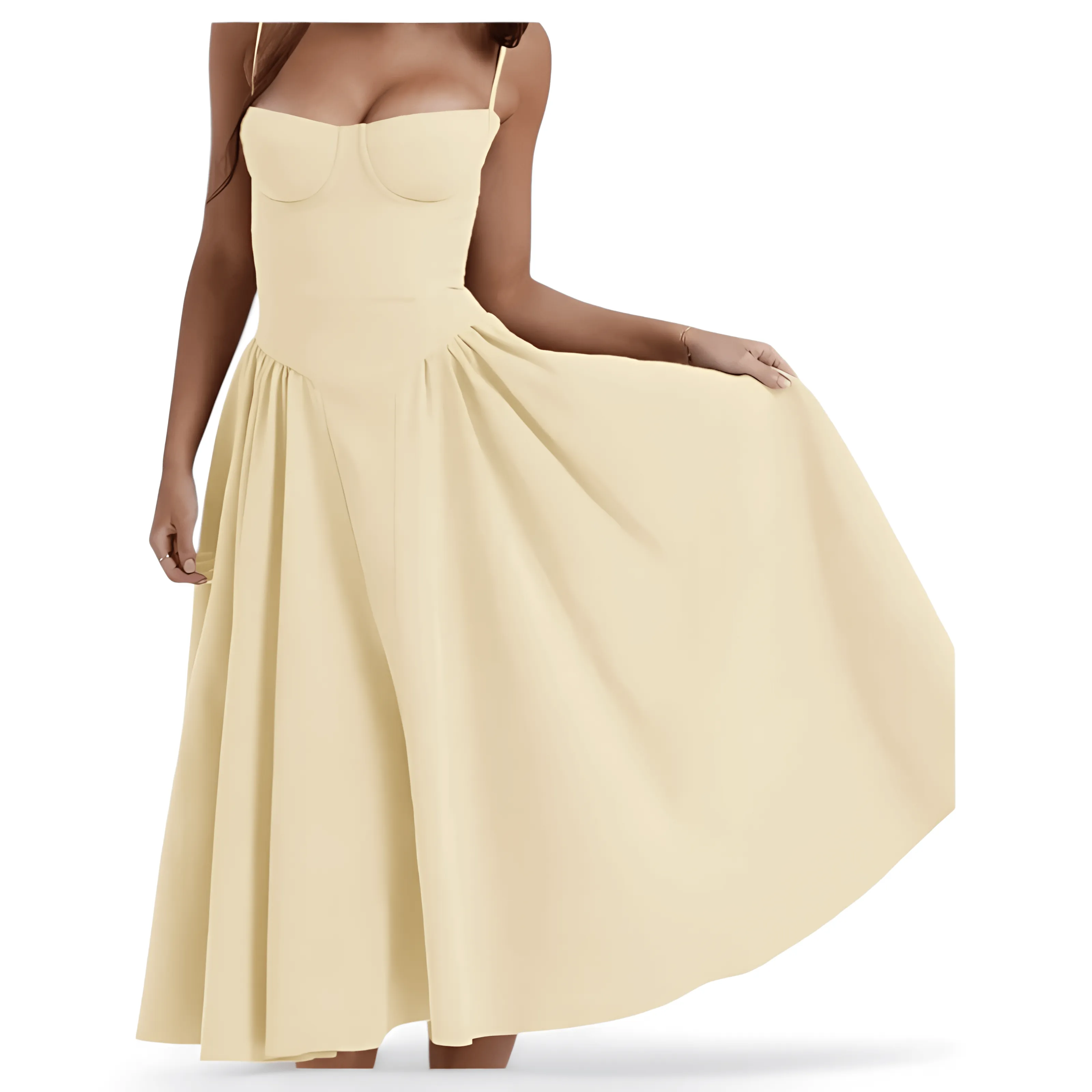 Midi Spaghetti Strap Dress