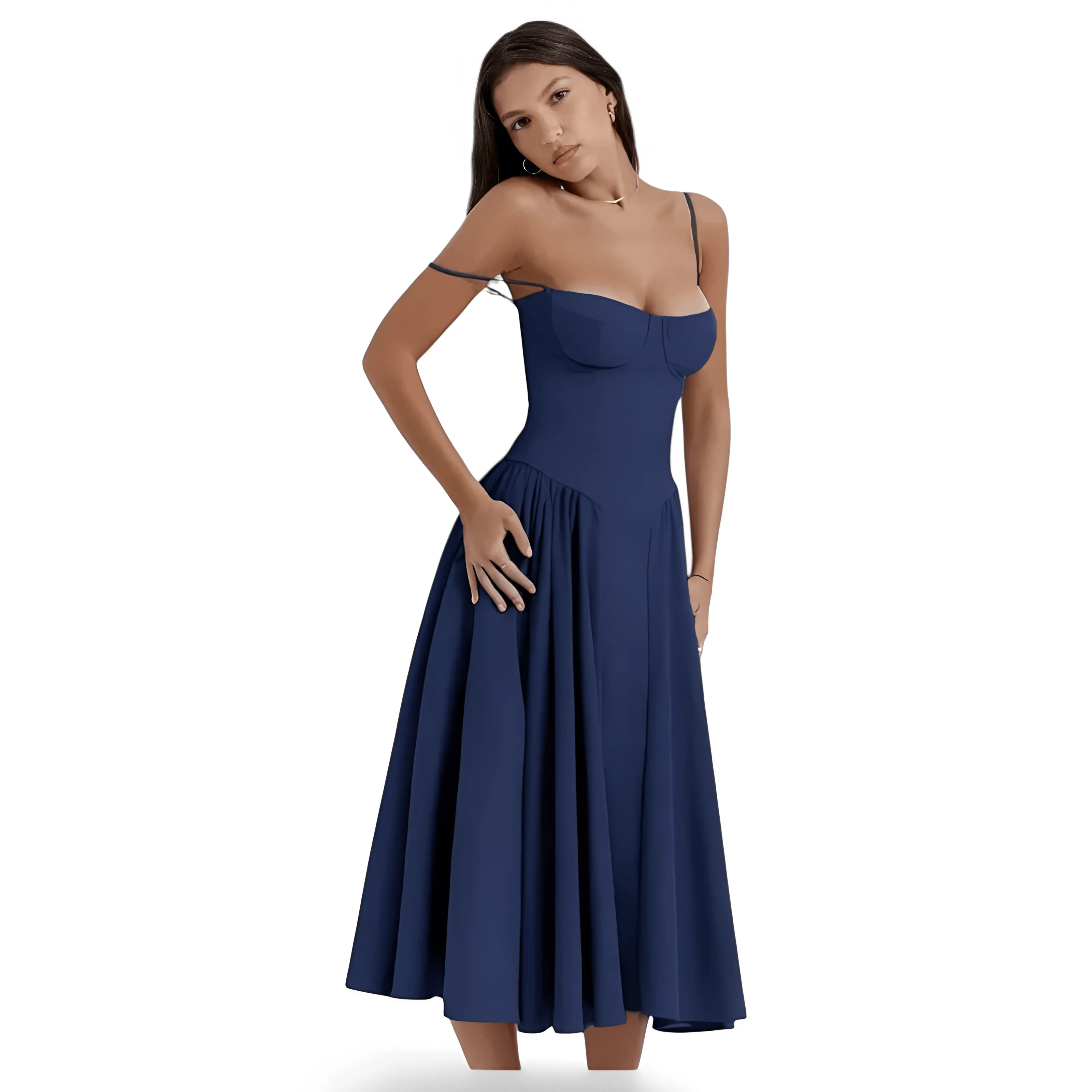 Midi Spaghetti Strap Dress