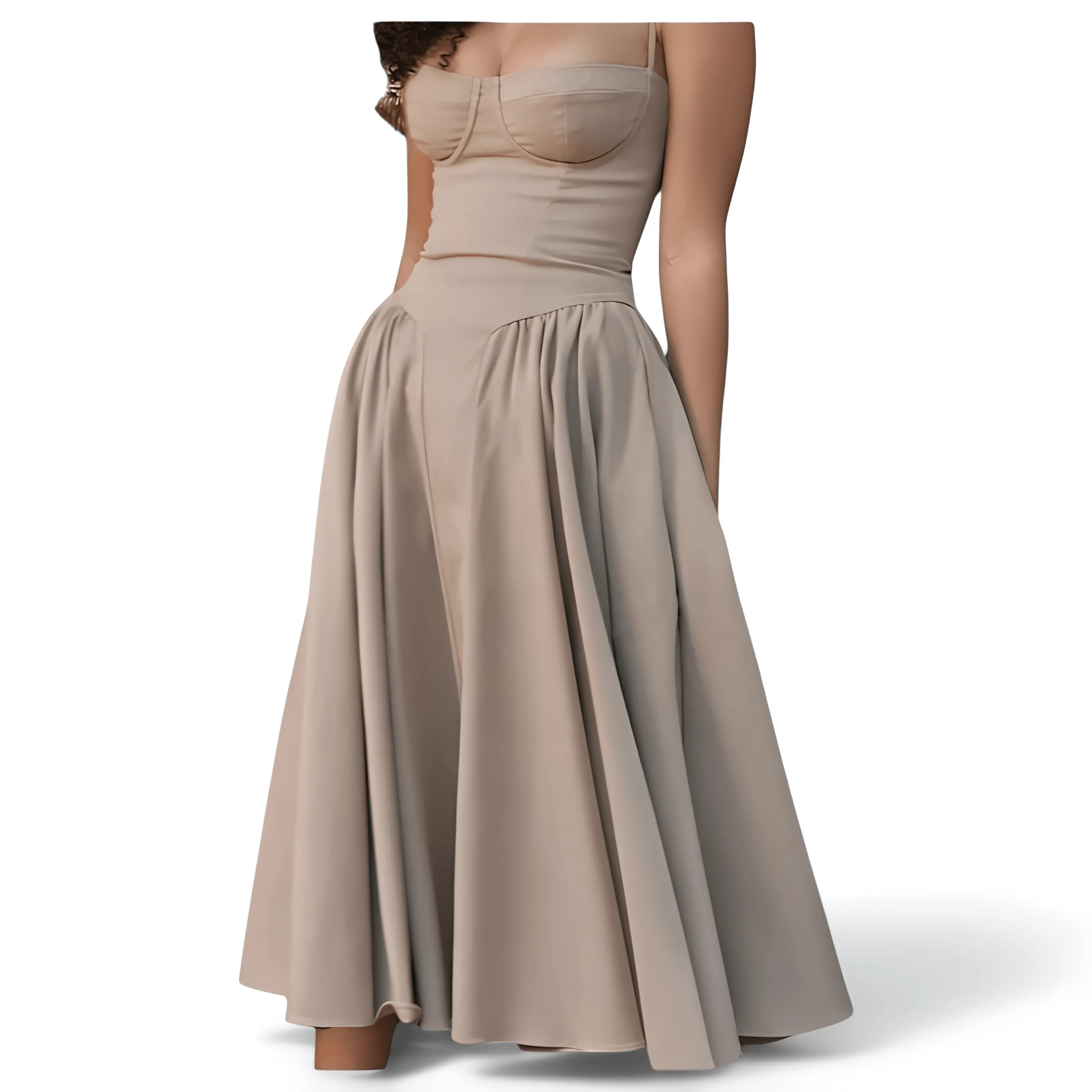 Midi Spaghetti Strap Dress