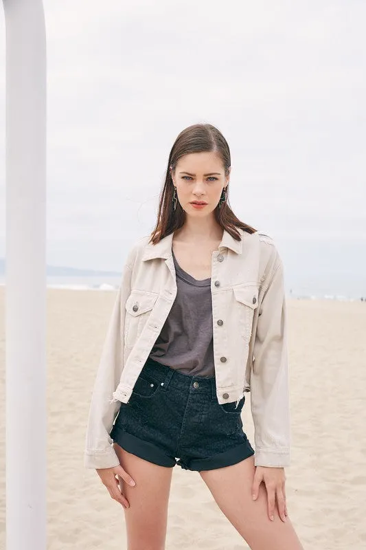 Mustard Seed Bon Color Denim Jacket