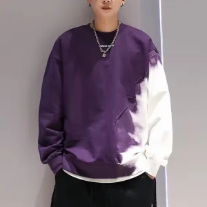 New Autumn/Winter American Fashion Gradient round Neck withe Versatile Men Sweater