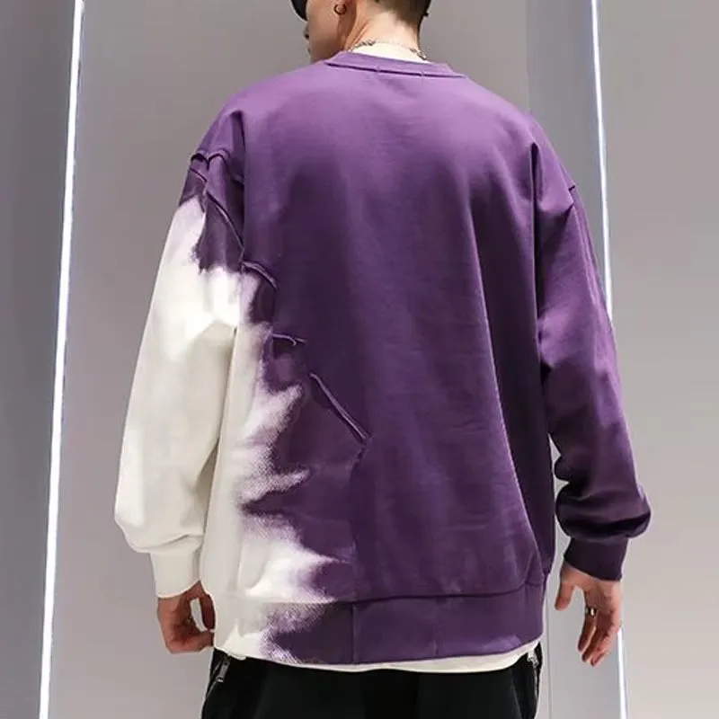 New Autumn/Winter American Fashion Gradient round Neck withe Versatile Men Sweater