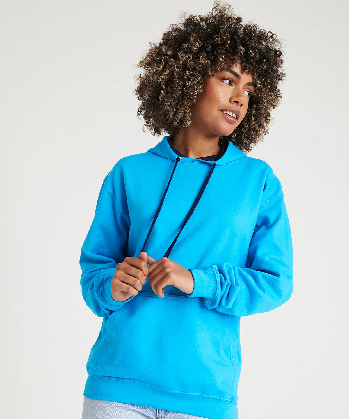 New French Navy/Heather Grey - Varsity hoodie (C)
