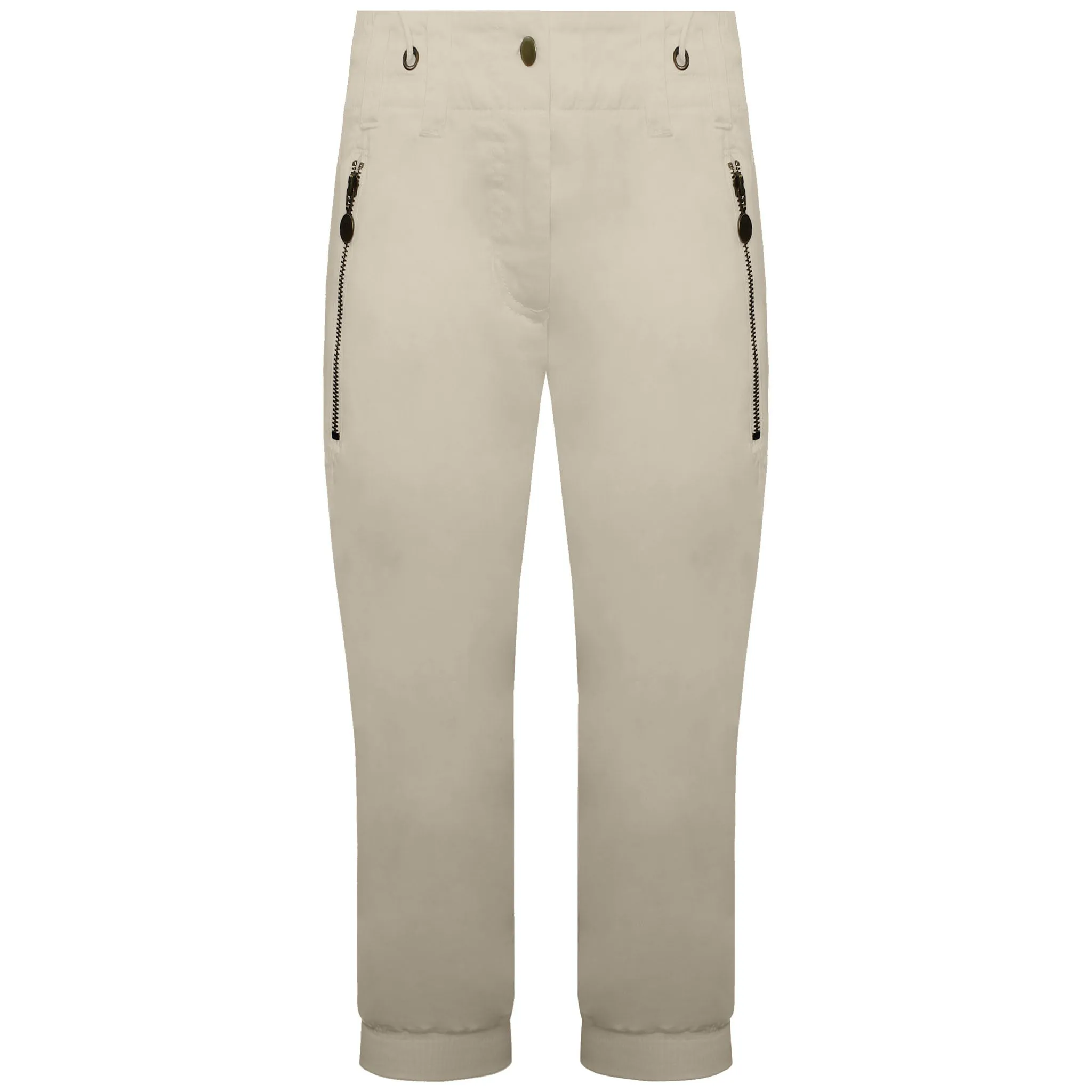 Nike Cropped Womens Beige Track Pants