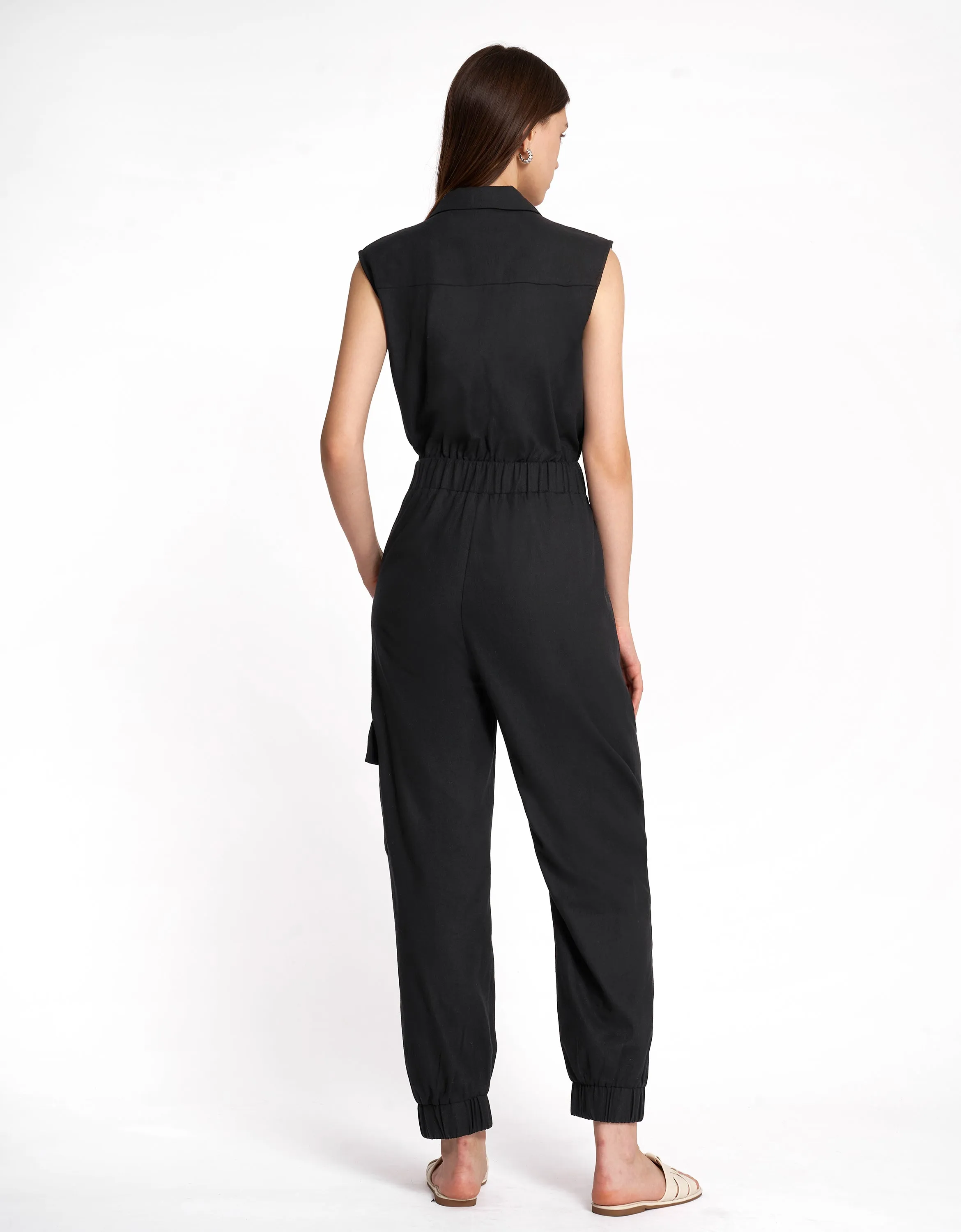 Notch Lapel Jumpsuit