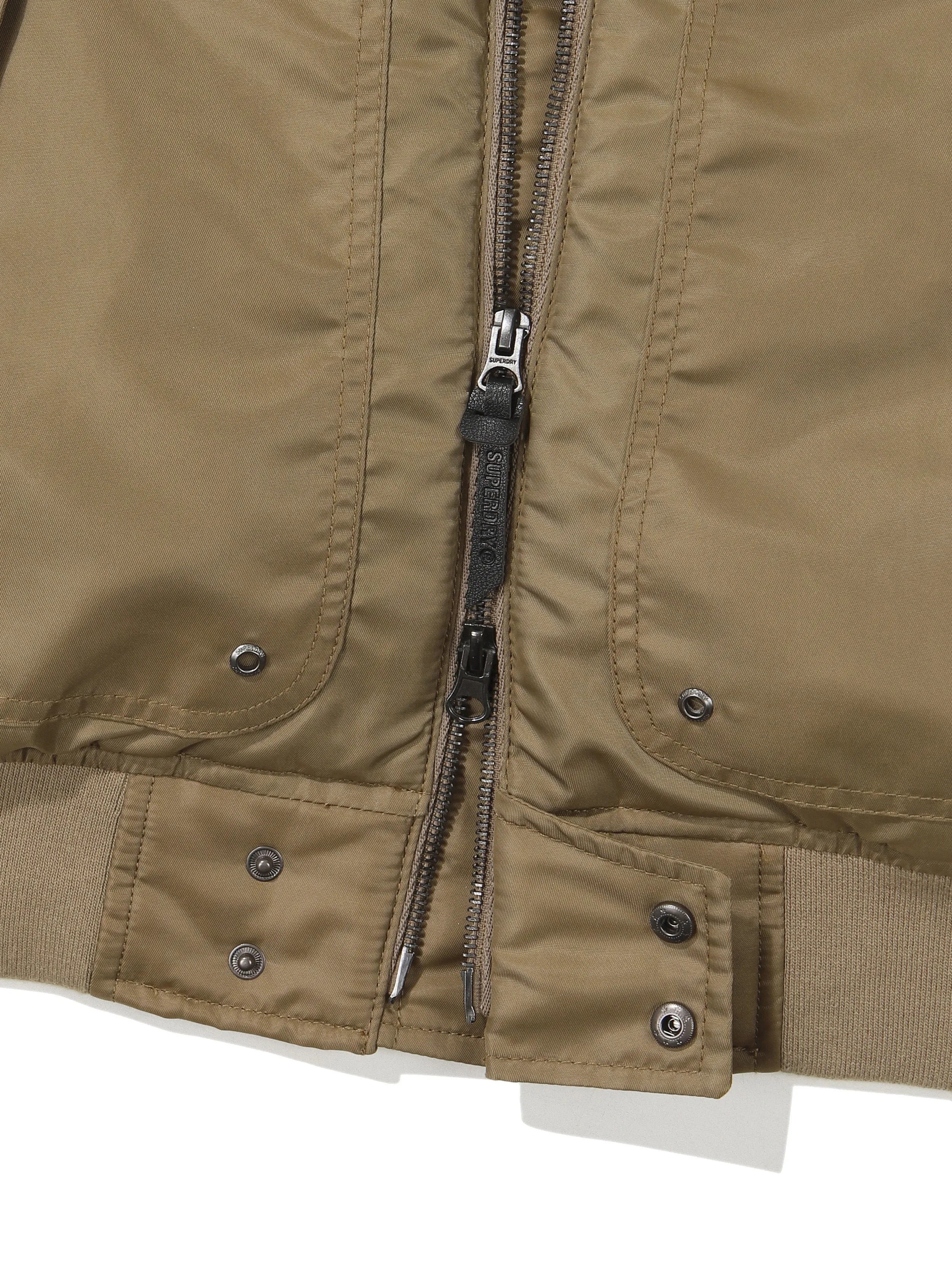 Nylon Flight Padding Jumper - Beige