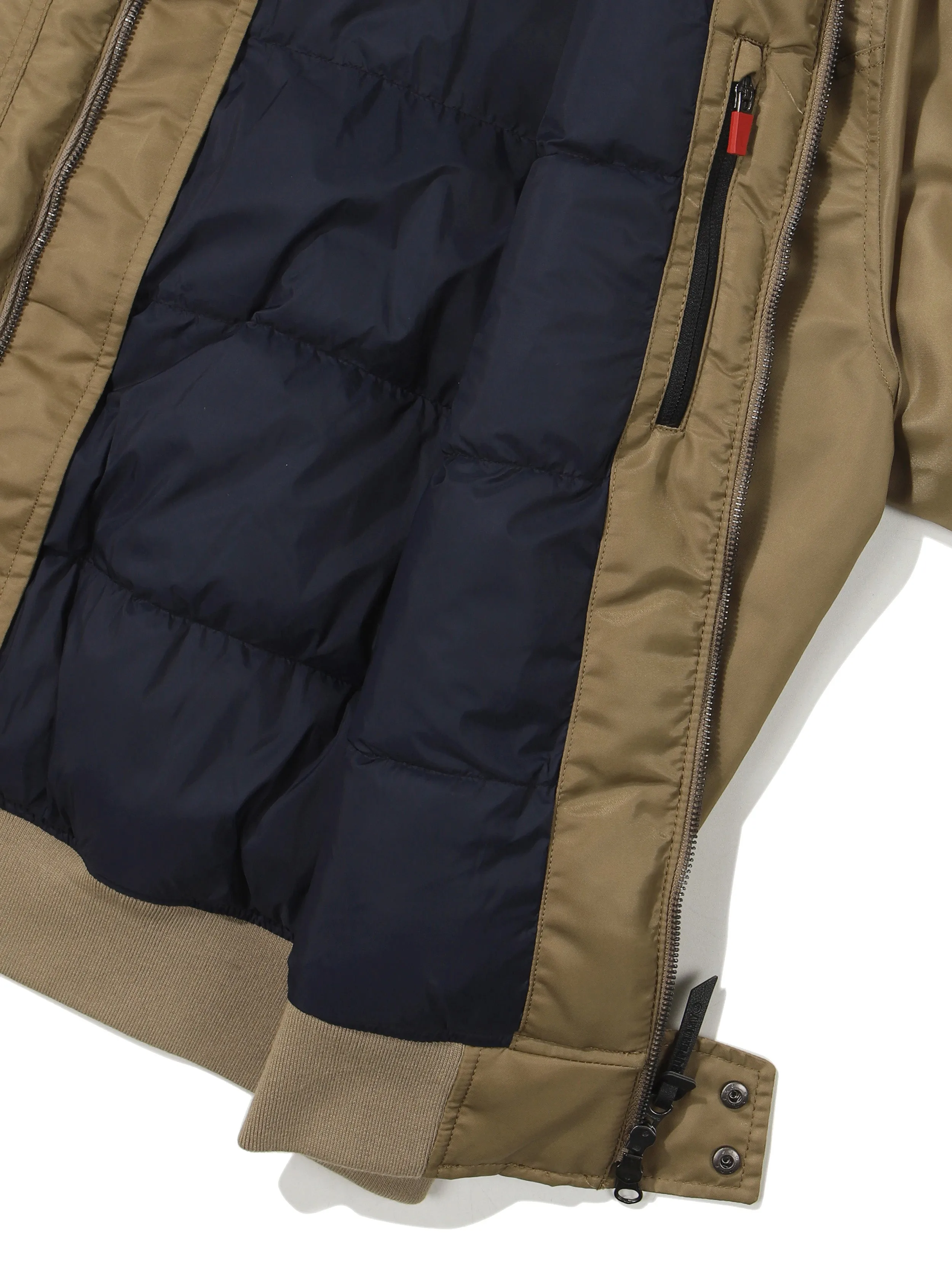 Nylon Flight Padding Jumper - Beige