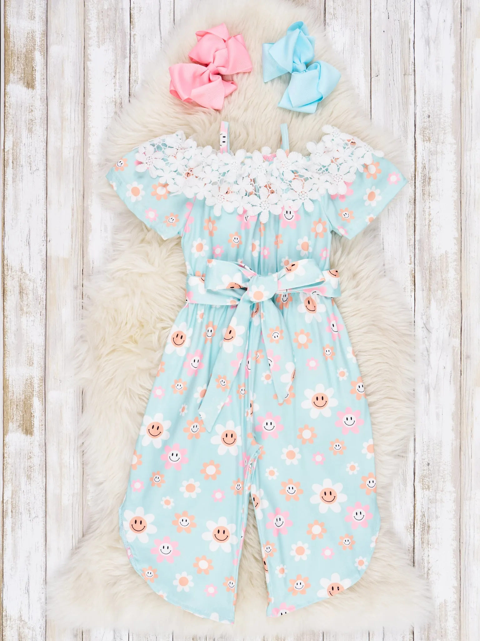 Off The Shoulder Ruffle Jumpsuit