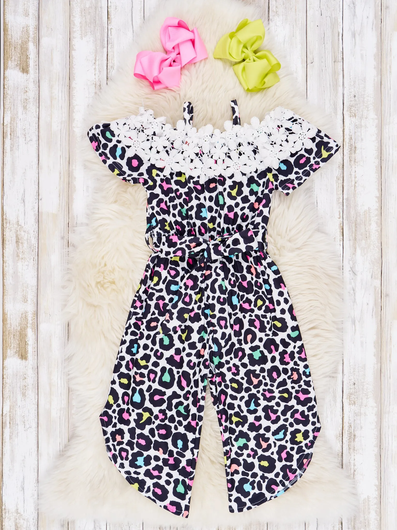 Off The Shoulder Ruffle Jumpsuit