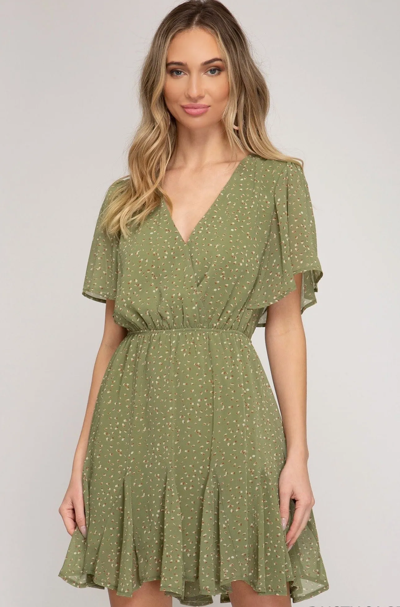 Olivia Grace Dress  - Dusty Sage [S-L] Final Sale