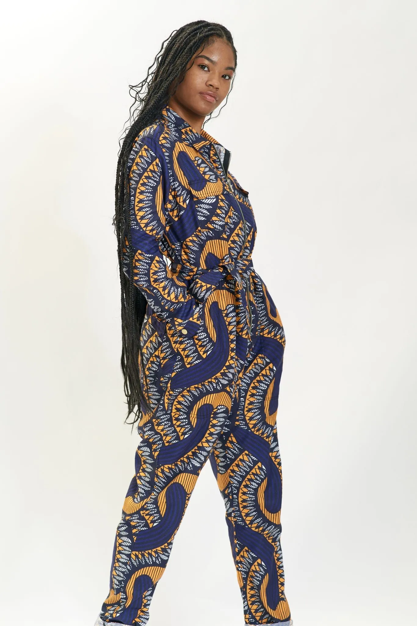 Ondo Relax Fit Jumpsuit  - Orange