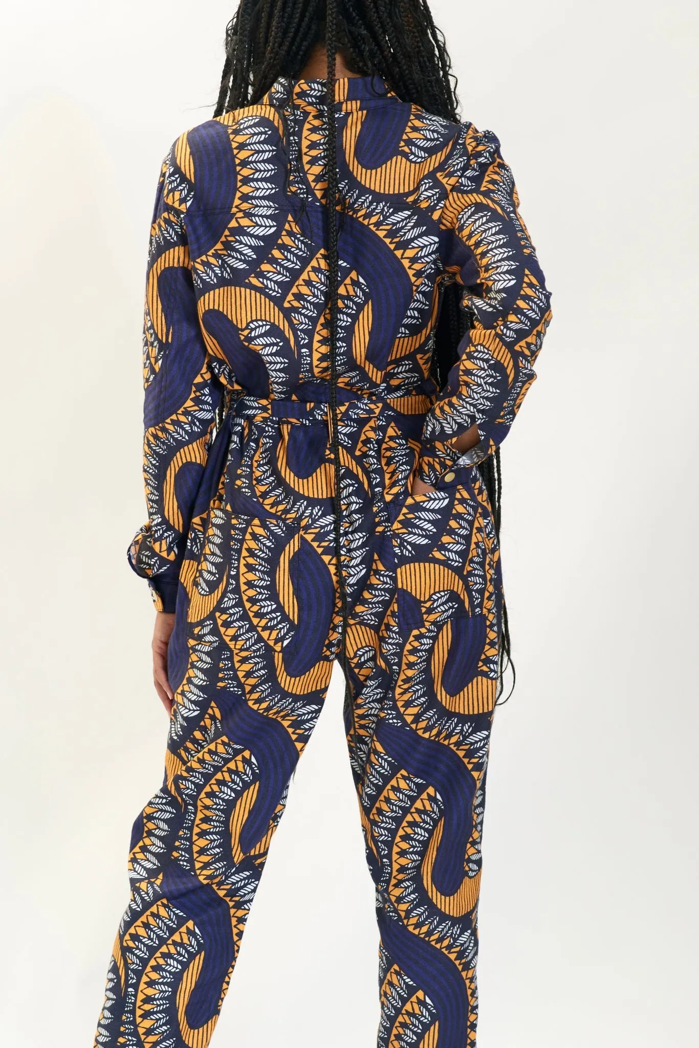 Ondo Relax Fit Jumpsuit  - Orange