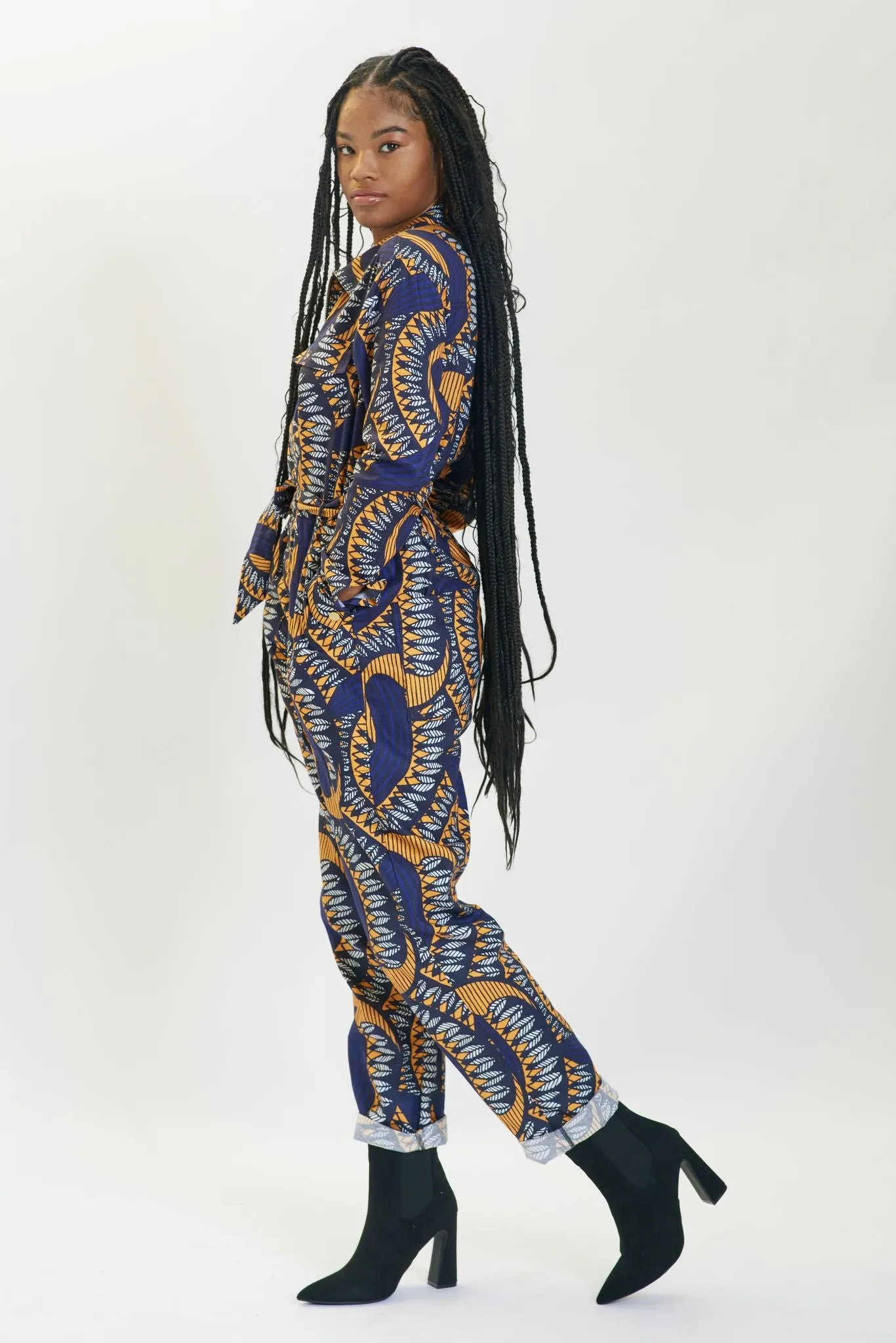 Ondo Relax Fit Jumpsuit  - Orange