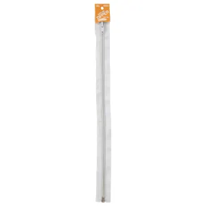 Open End Zip, White