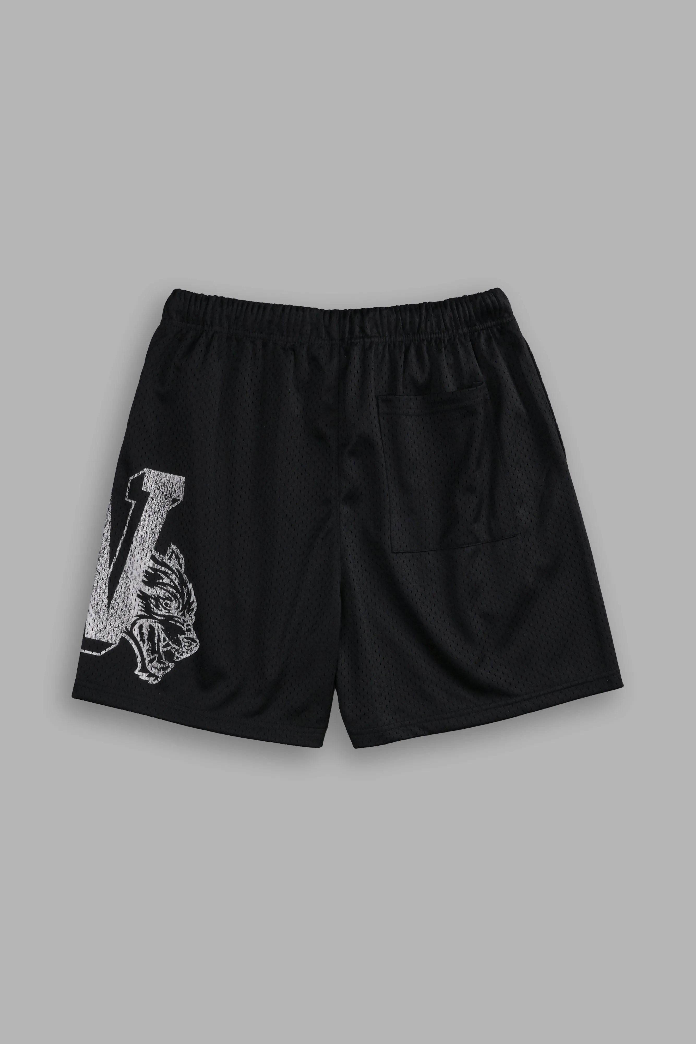 Our Stamp Mesh Shorts in Black