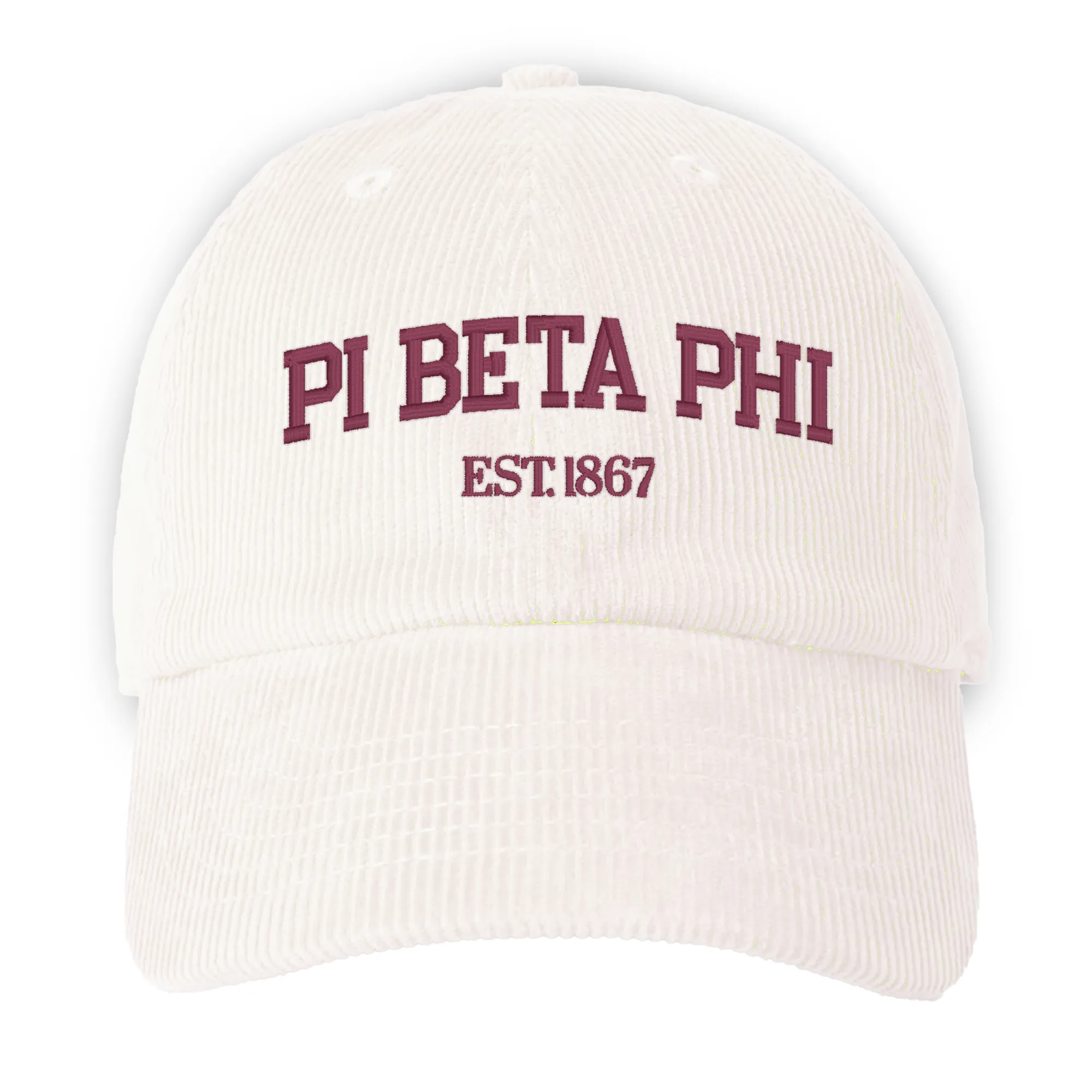 Pi Beta Phi Embroidered Corduroy Hat