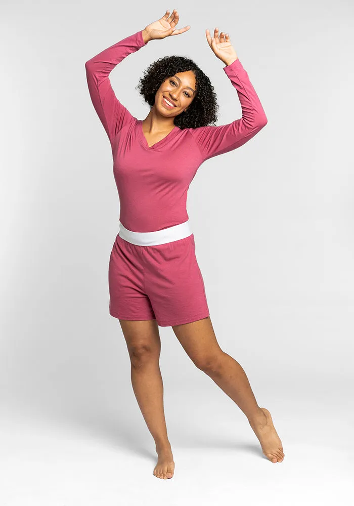 Poppy Lounge Shorts • Final Sale Deals! - Red Violet