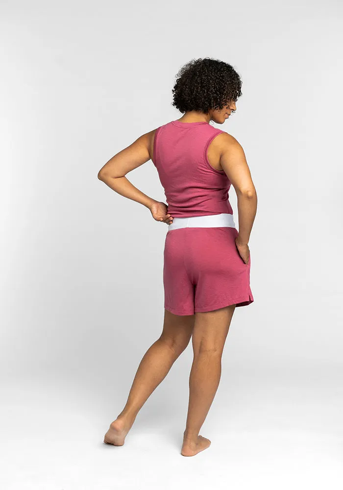Poppy Lounge Shorts • Final Sale Deals! - Red Violet