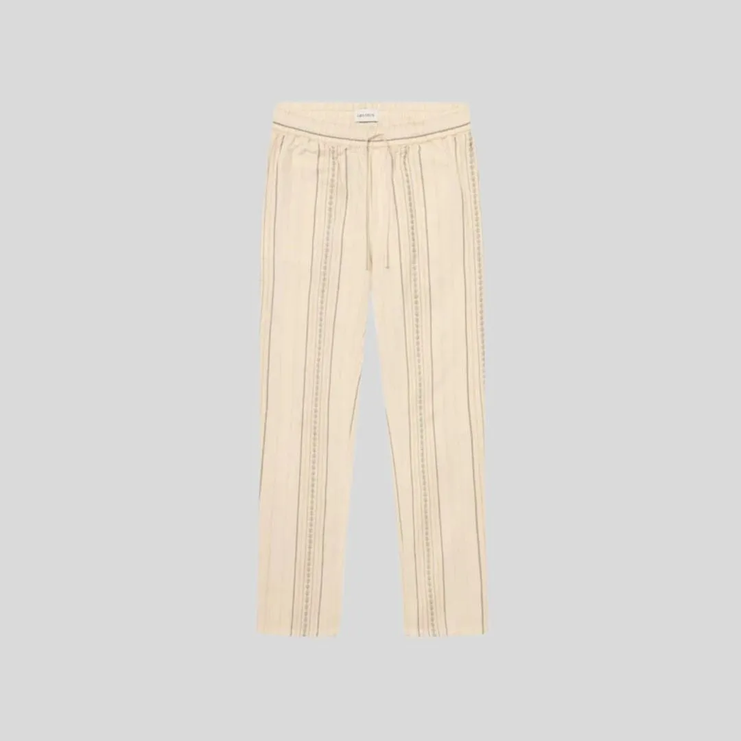 Porter Embroidery Pants (Light Ivory)